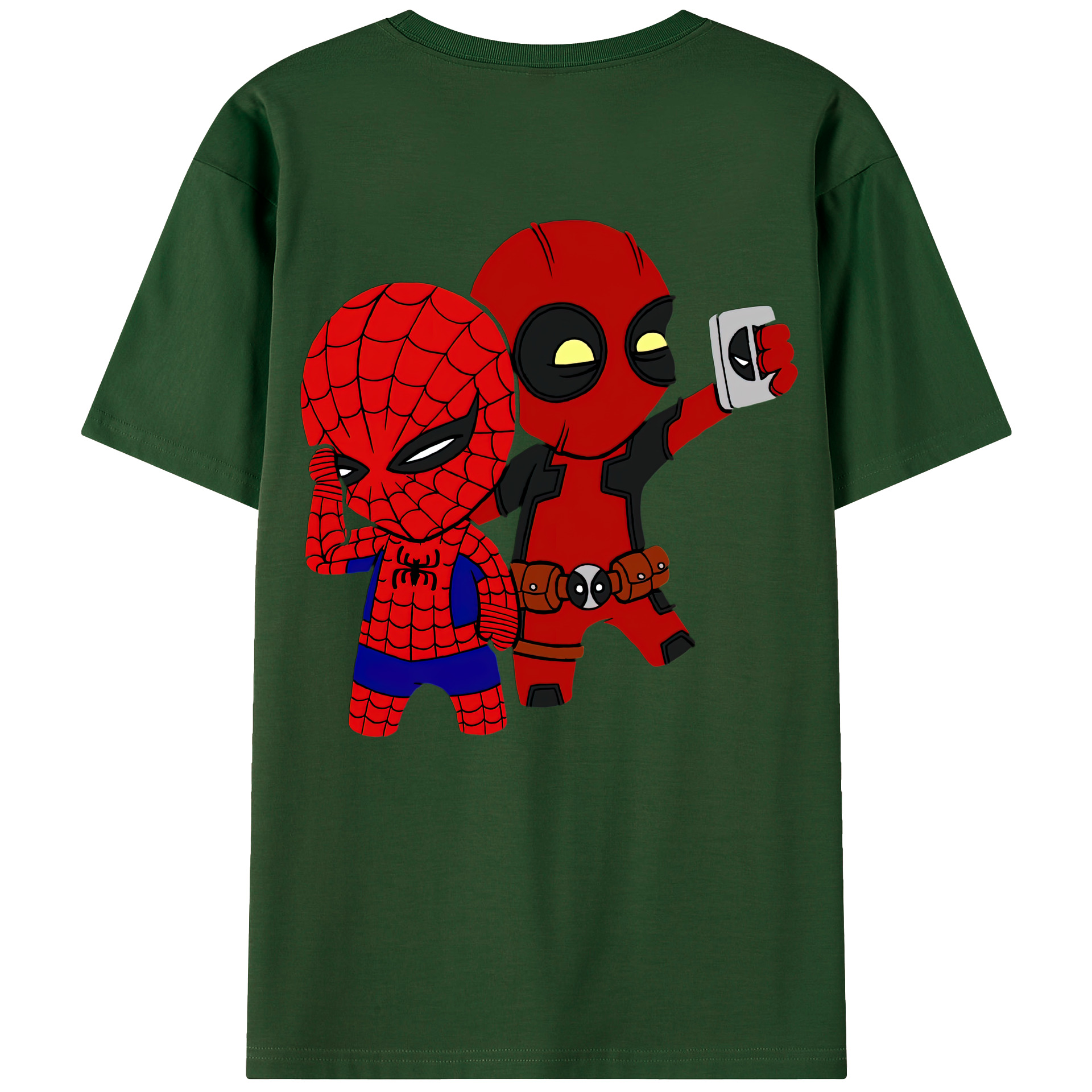 （画像用） Deadpool デッドプール 綿100％半袖Tシャツ（背面プリント）